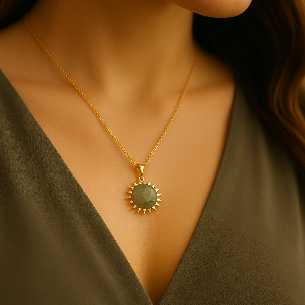 Collier PAYLINE Aventurine Verte Hokee Minéraux