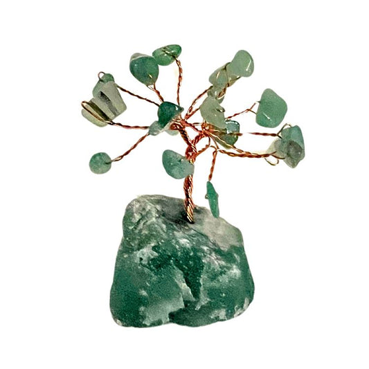 Arbre de vie décoratif en aventurine verte de 5 à 6 cm