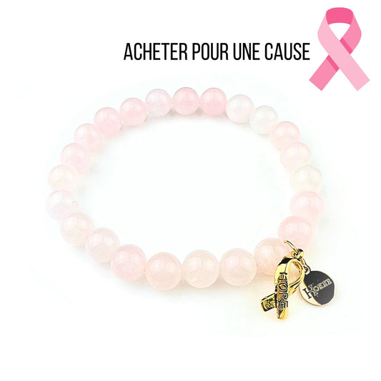 Bracelet HOPE Quartz Rose Gold Hokee Minéraux