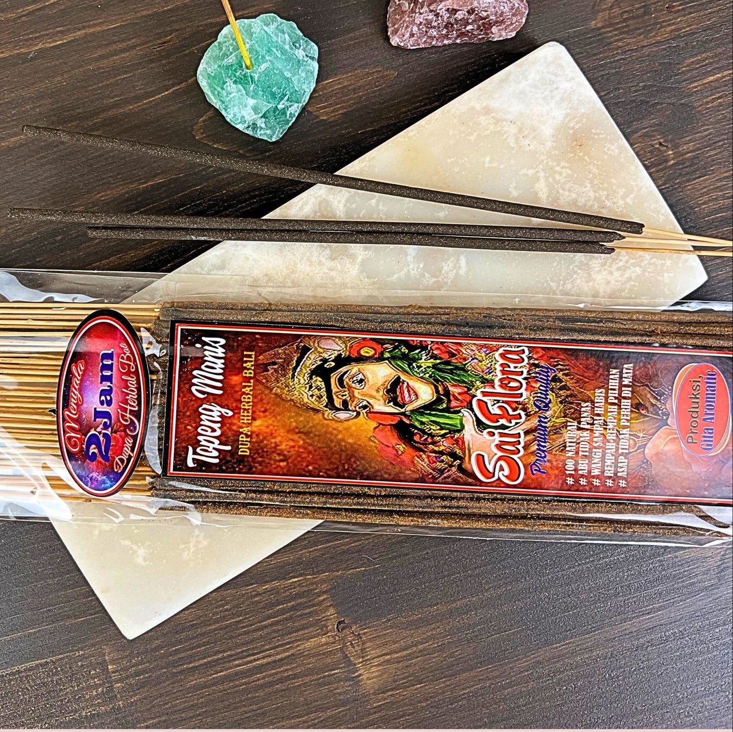 Encens Balinais Fleur Sacré – 35 Sticks (2h) Hokee Minéraux