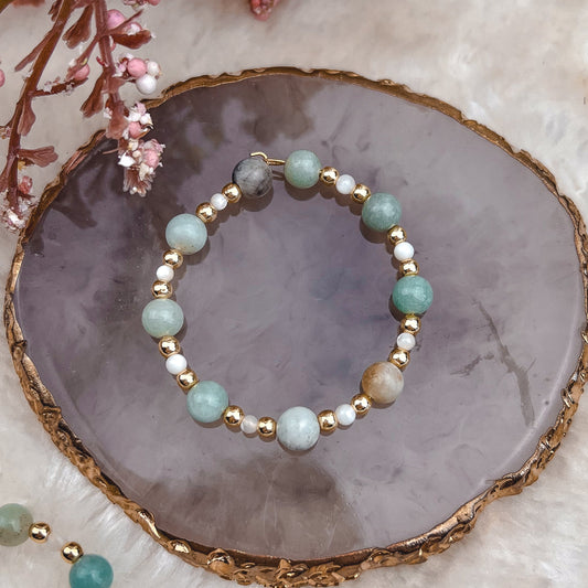 Anneau pour Bola Apaisement Émotionnel – Amazonite Hokee Minéraux