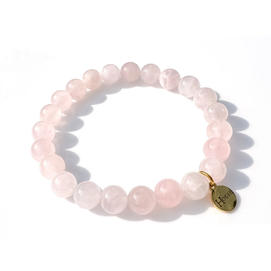 Bracelet Quartz Rose 8 mm – Hokee Minéraux
