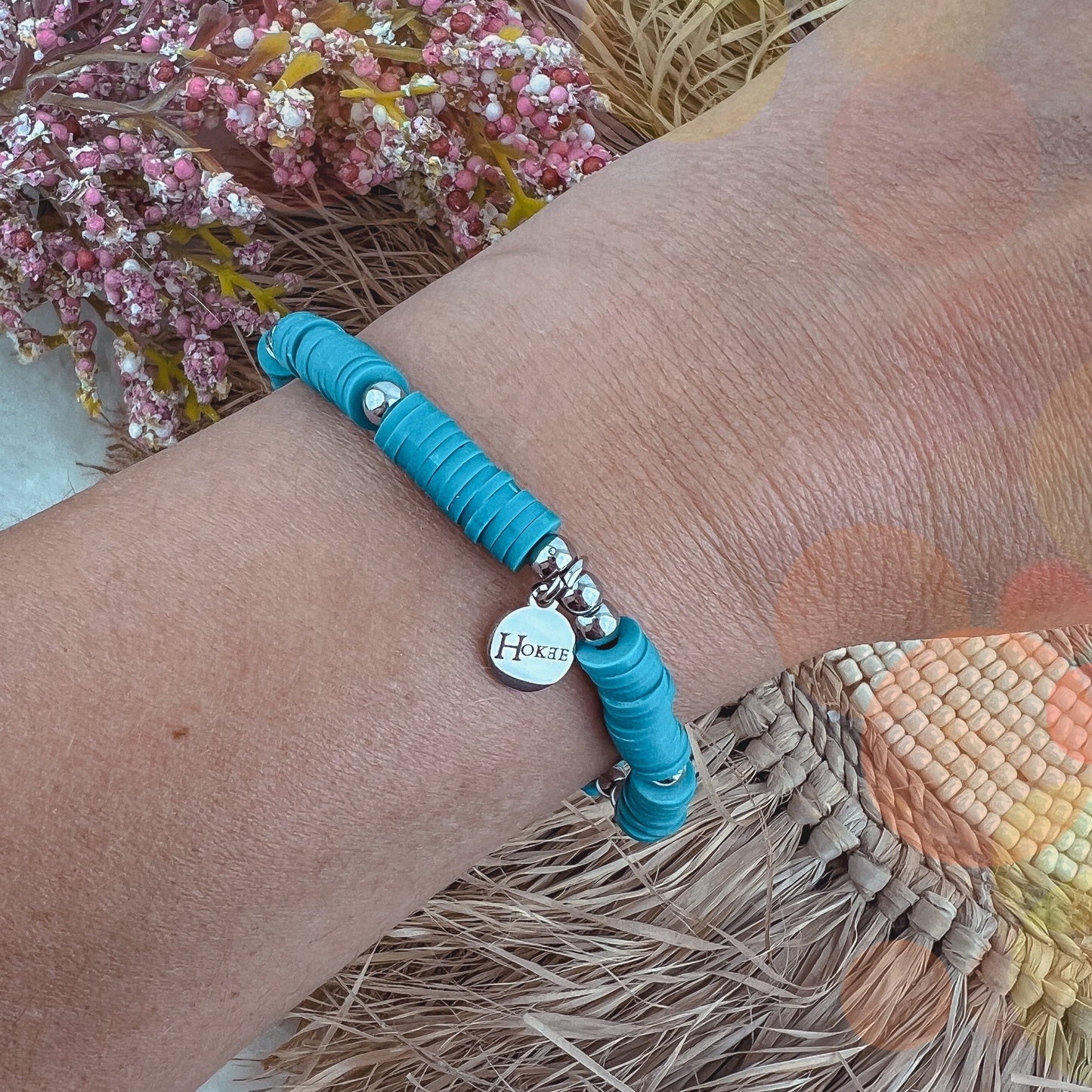 Bracelet Heishi AURA – Canard Rhodium Hokee Minéraux