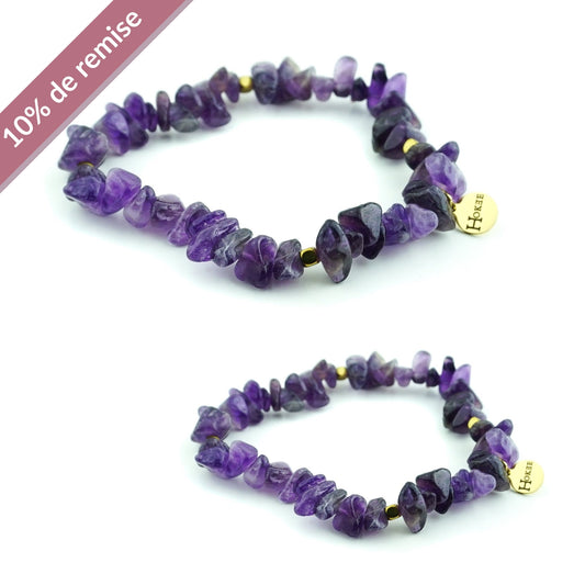 Set ABYSSE Mère/Fille – Améthyste Hokee Minéraux