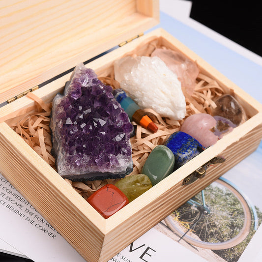 Coffret Équilibre et d'Alignement des Chakras Hokee Minéraux