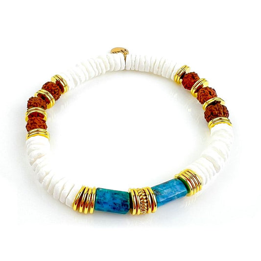 Bracelet OSIRIS Apatite Gold Hokee Minéraux