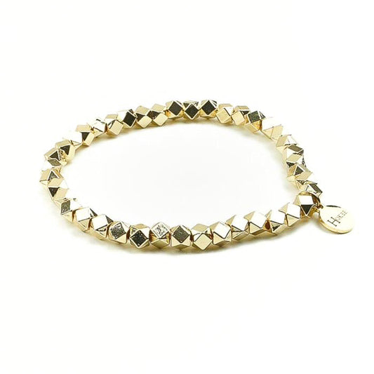 Bracelet enfant ALEXA en hématite avec finition dorée