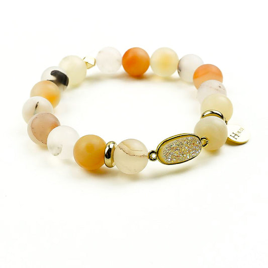 Bracelet SANDRINE en agate naturelle
