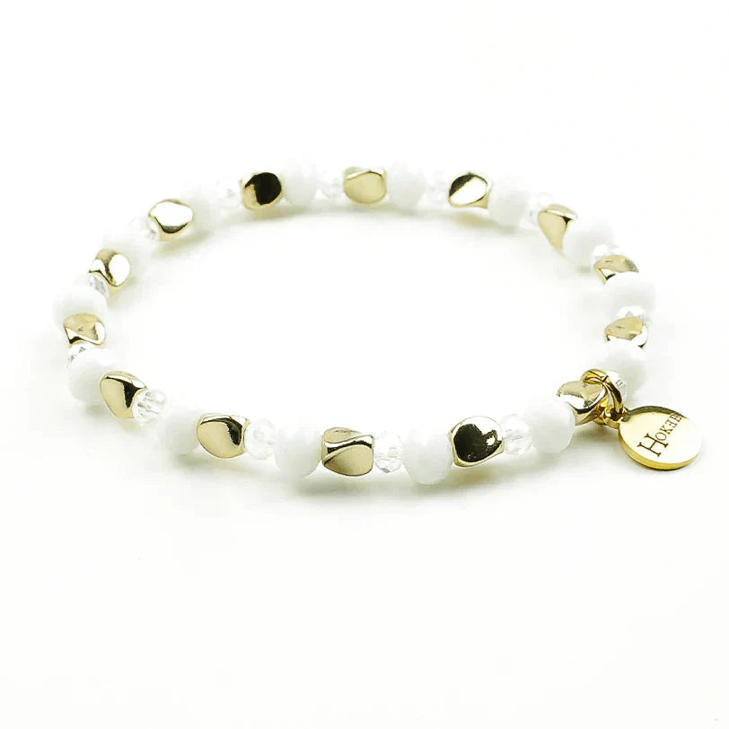 🧚🏼 ENFANT - Bracelet TAMIE Blanc Hokee Paris