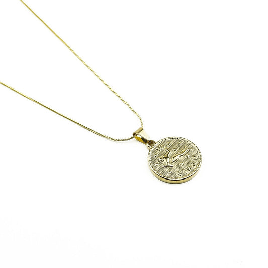 Collier ASTRO Vierge en acier inoxydable – Hokee Minéraux