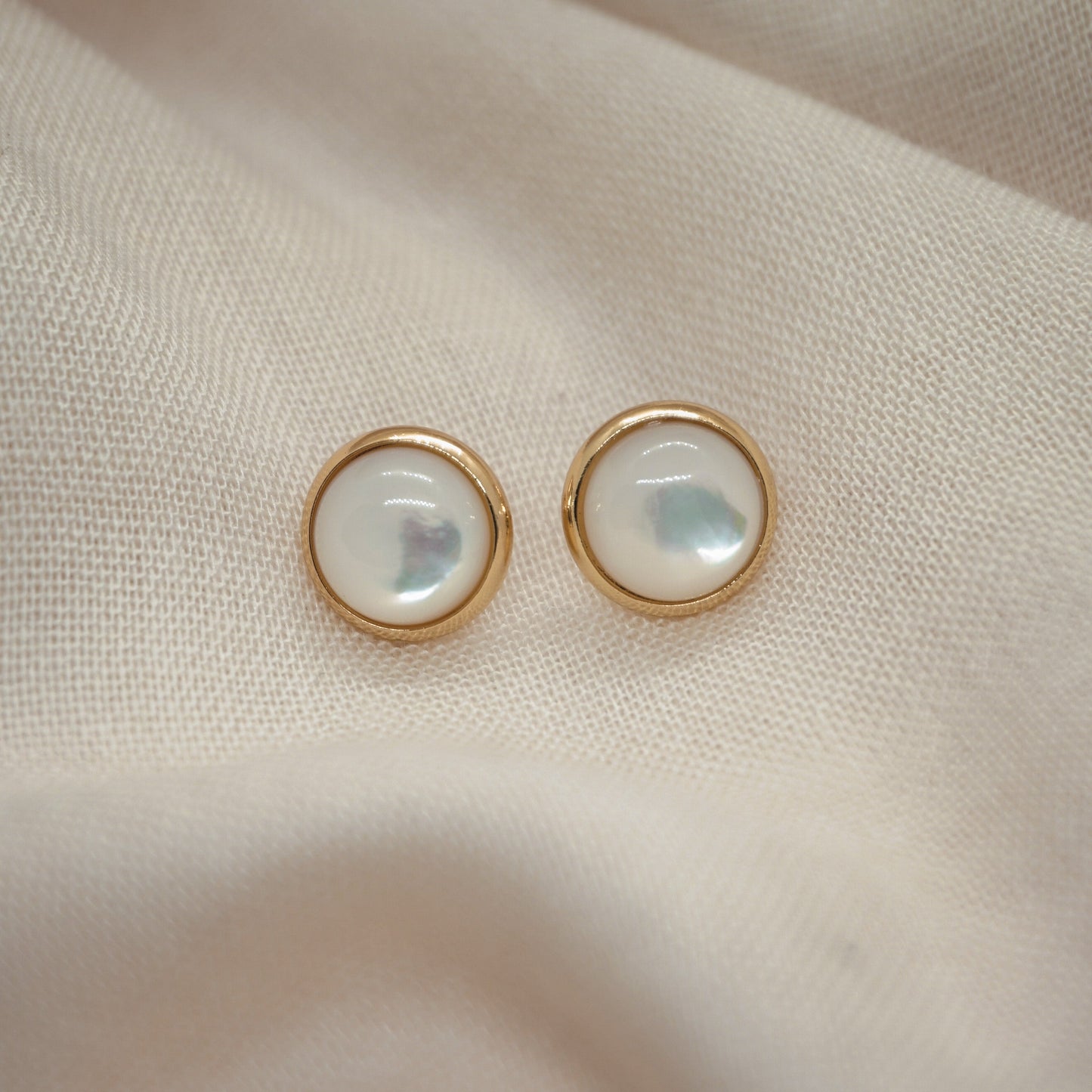 Boucles d'oreilles LOLA Nacre Hokee Minéraux