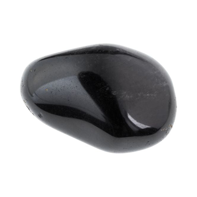Obsidienne noire roulée, pierre naturelle polie utilisée en lithothérapie pour la protection et l’équilibre émotionnel