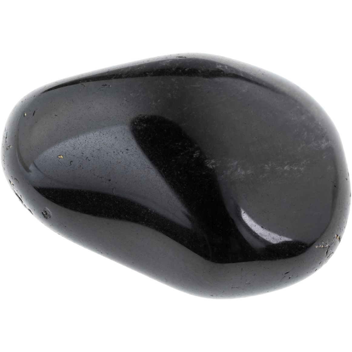 Obsidienne noire polie pierre de protection utilisée en lithothérapie pour l’ancrage et la protection énergétique