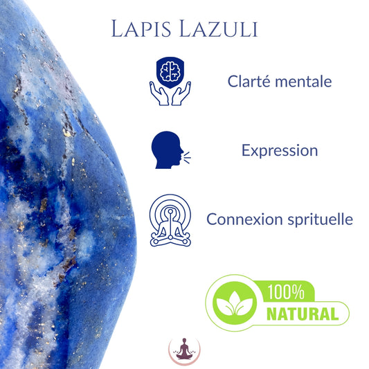 Bracelet Lapis Lazuli 8mm Hokee Minéraux