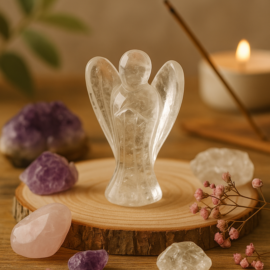 Ange Cristal de Roche 5–6 cm Hokee Minéraux