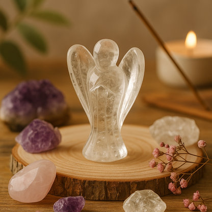 Ange Cristal de Roche 5–6 cm Hokee Minéraux