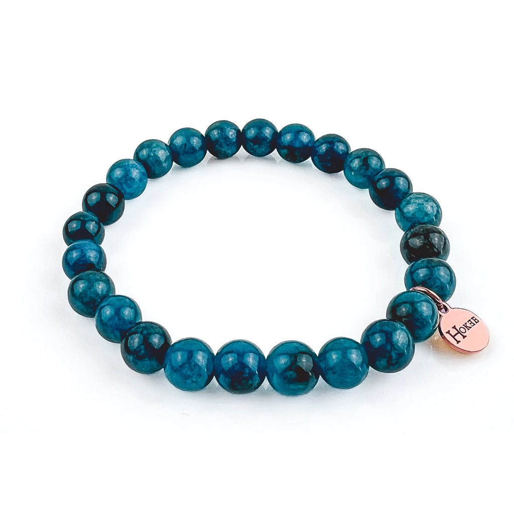 Bracelet BASIC Apatite Rose gold