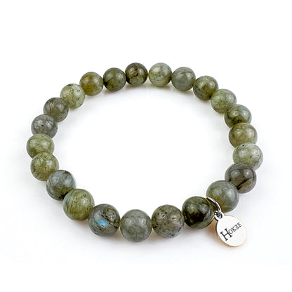 Bracelet BASIC Labradorite Silver Hokee Minéraux