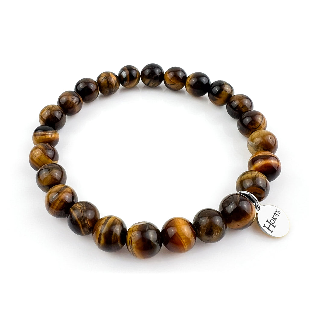 Bracelet BASIC Oeil de tigre Silver