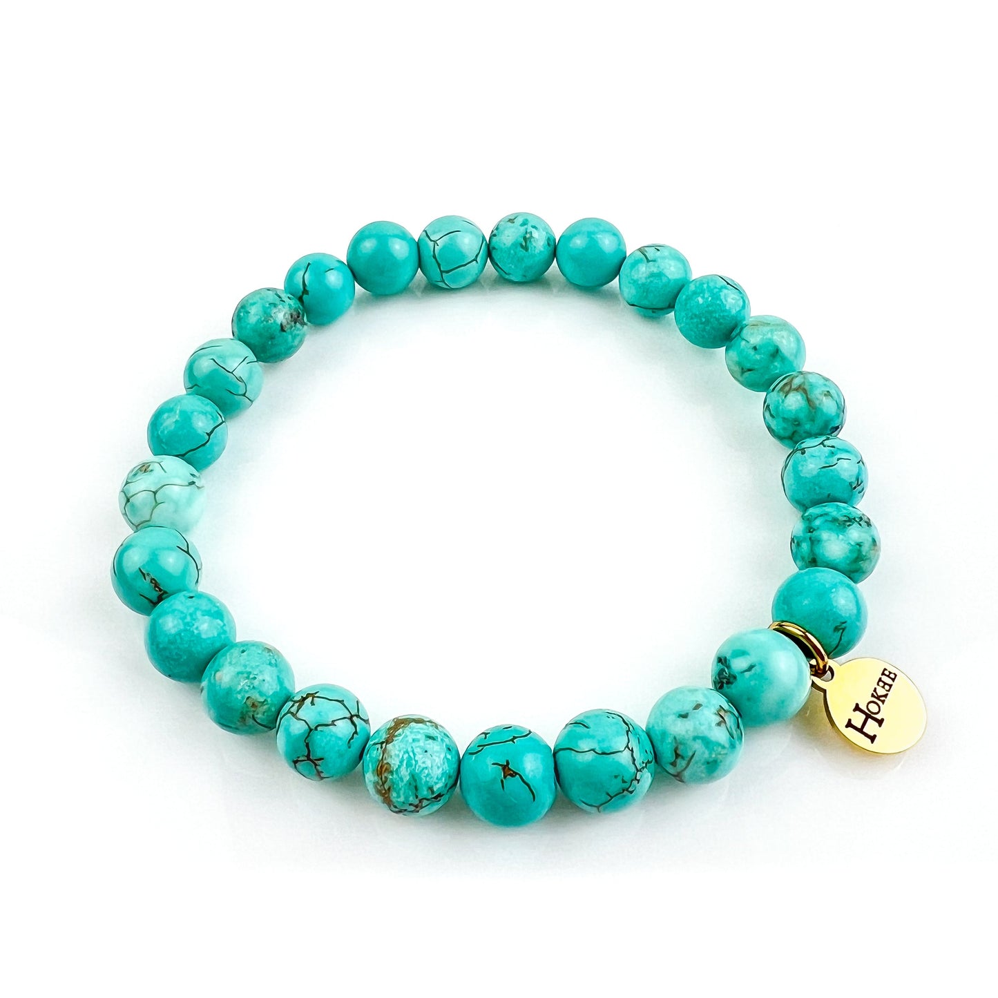 Bracelet BASIC Turquoise Gold Hokee Minéraux