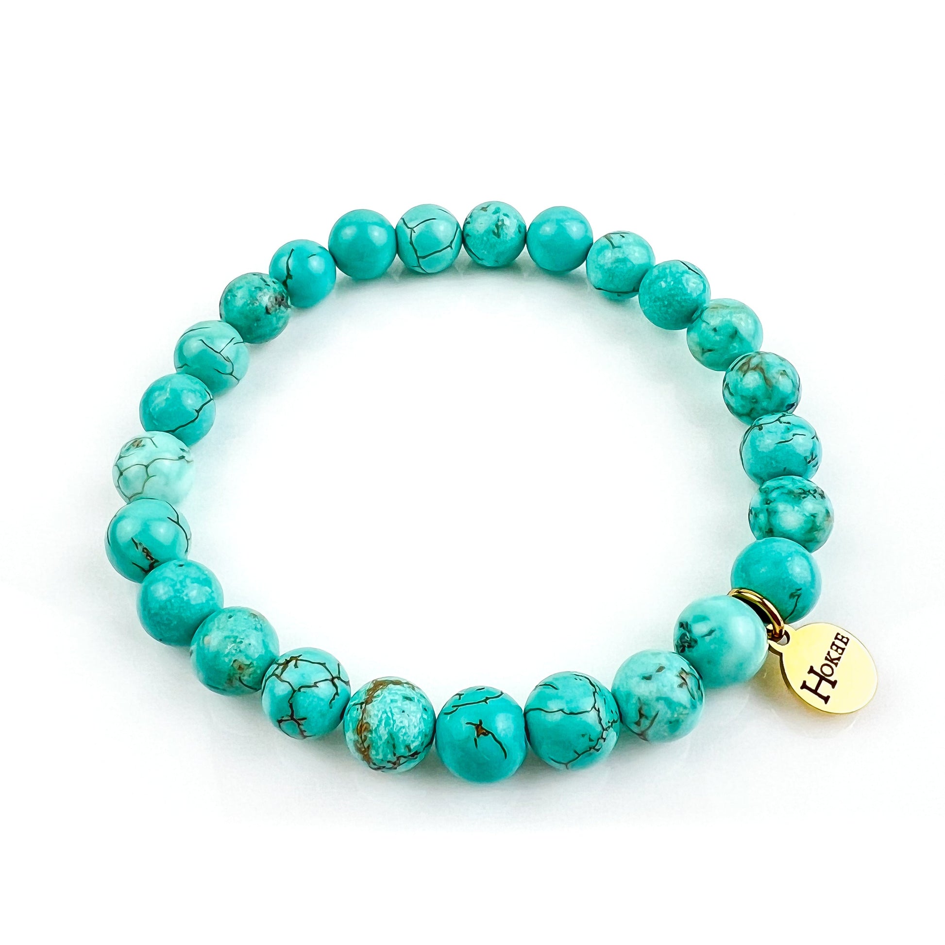 Bracelet BASIC Turquoise Gold Hokee Minéraux