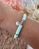 Bracelet AURA Menthe Rhodium