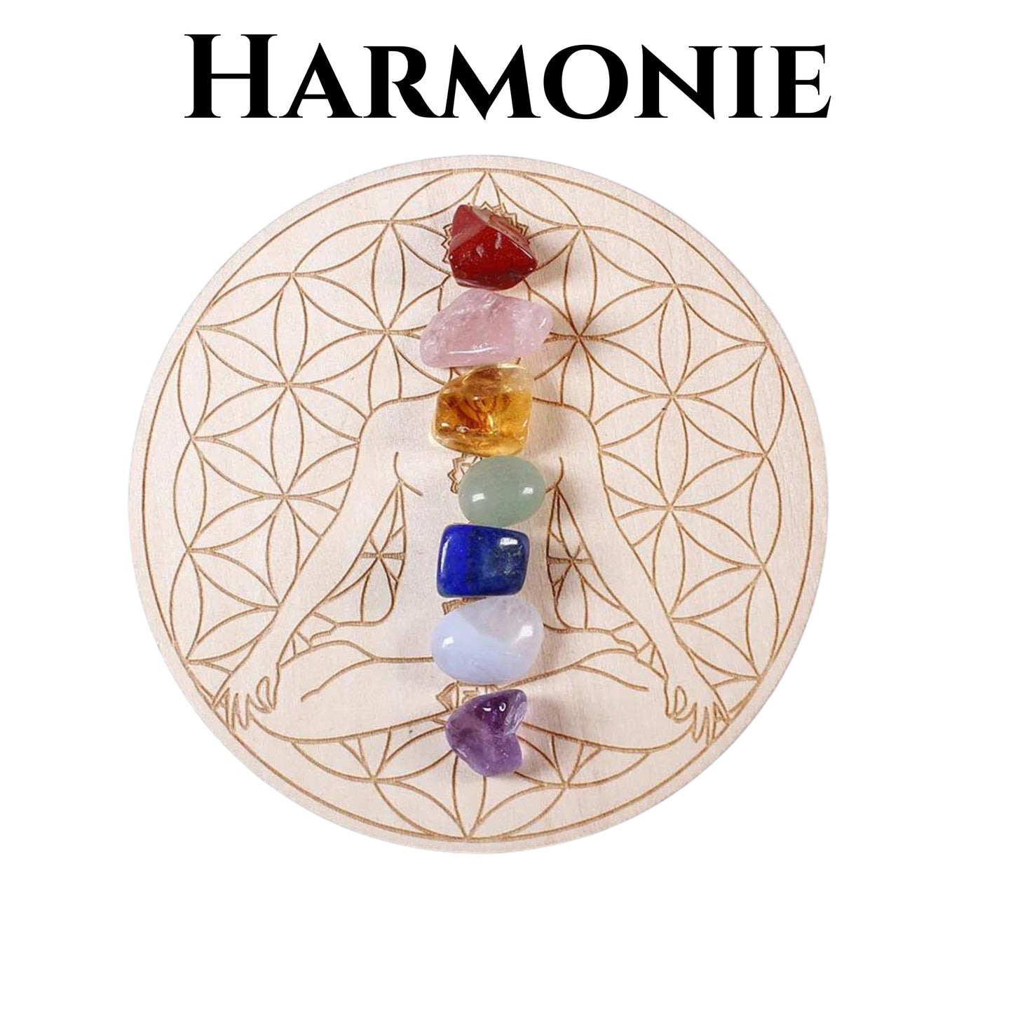 Plateau Équilibrant des 7 Chakras Hokee Minéraux