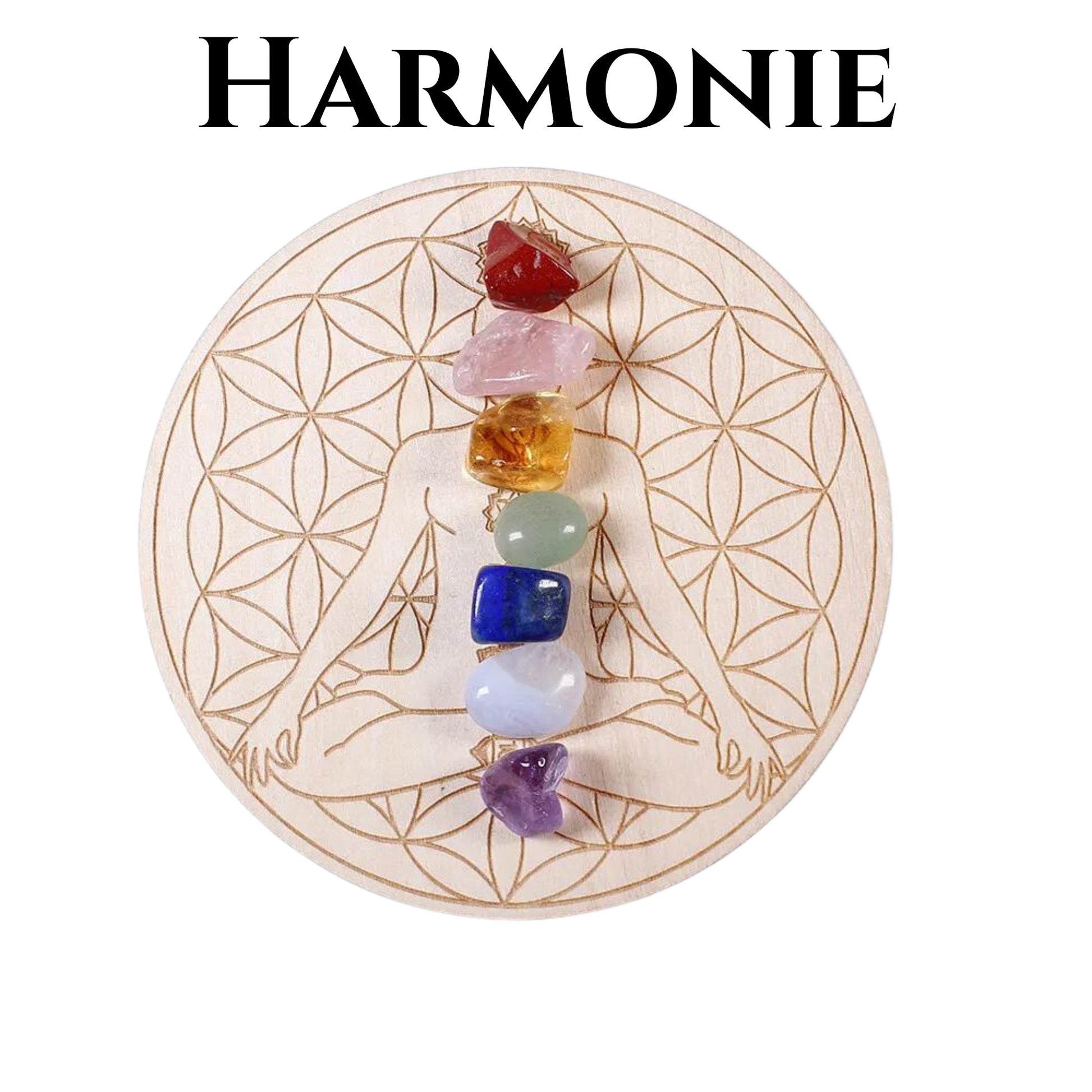 Plateau Équilibrant des 7 Chakras Hokee Minéraux