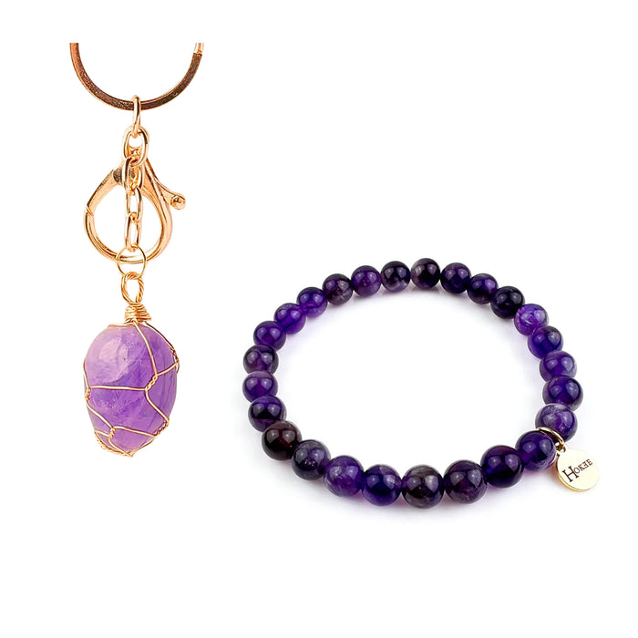 Coffret Sérénité Améthyste – Bracelet & Rituel
