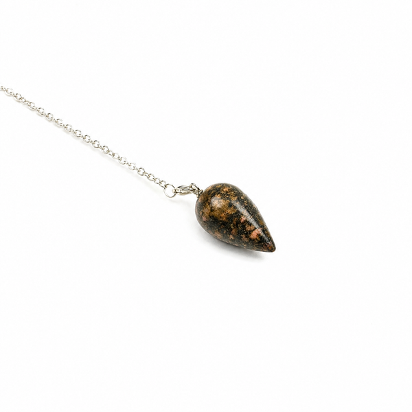 Pendule GOYA en Rhodonite Naturelle