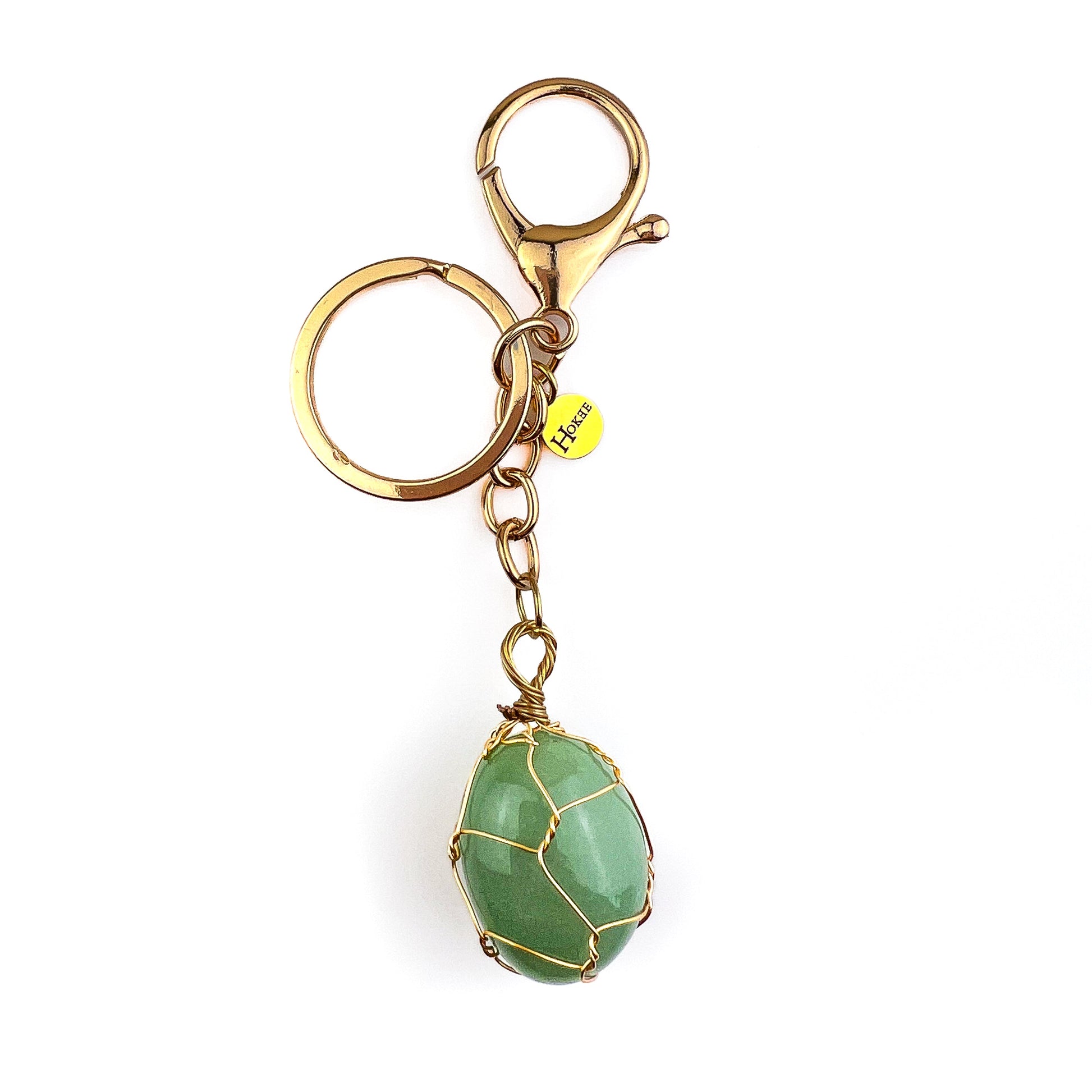 Porte-clés Aventurine Verte Hokee Minéraux