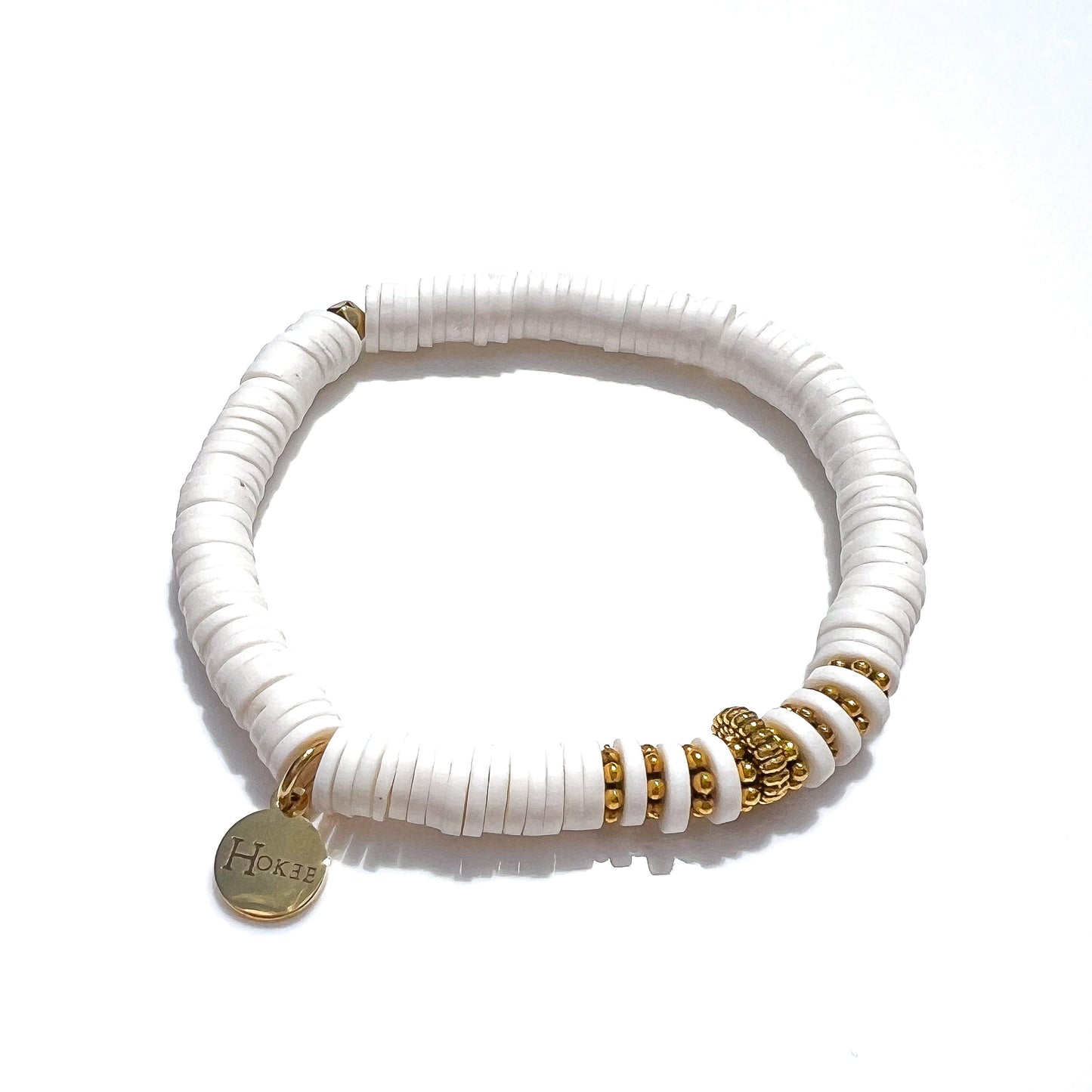 Bracelet ADELINE Blanc Hokee Minéraux