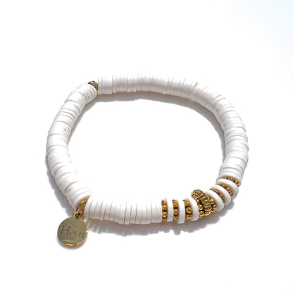 Bracelet ADELINE Blanc Hokee Minéraux