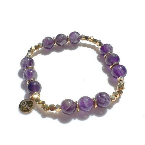 Bracelet CANDICE Améthyste – Sérénité – Élévation – Protection