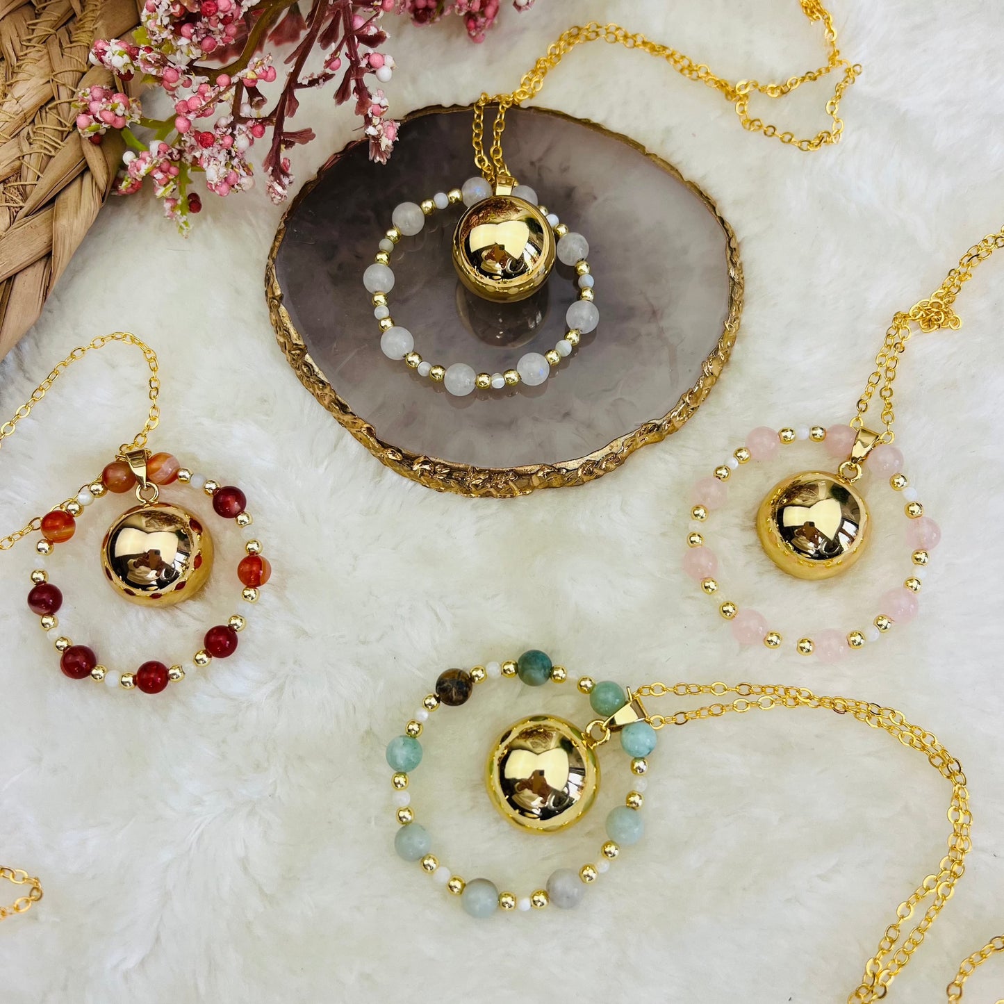 Bola Soutien Physique – Quartz Rose Hokee Minéraux