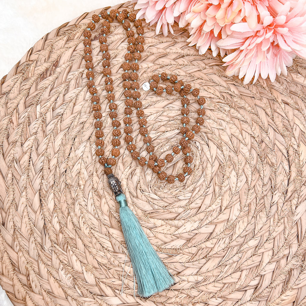 Mala Bouddha Bodhi turquoise