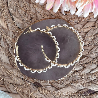 Créoles NATIVE Nacre Gold Hokee Minéraux