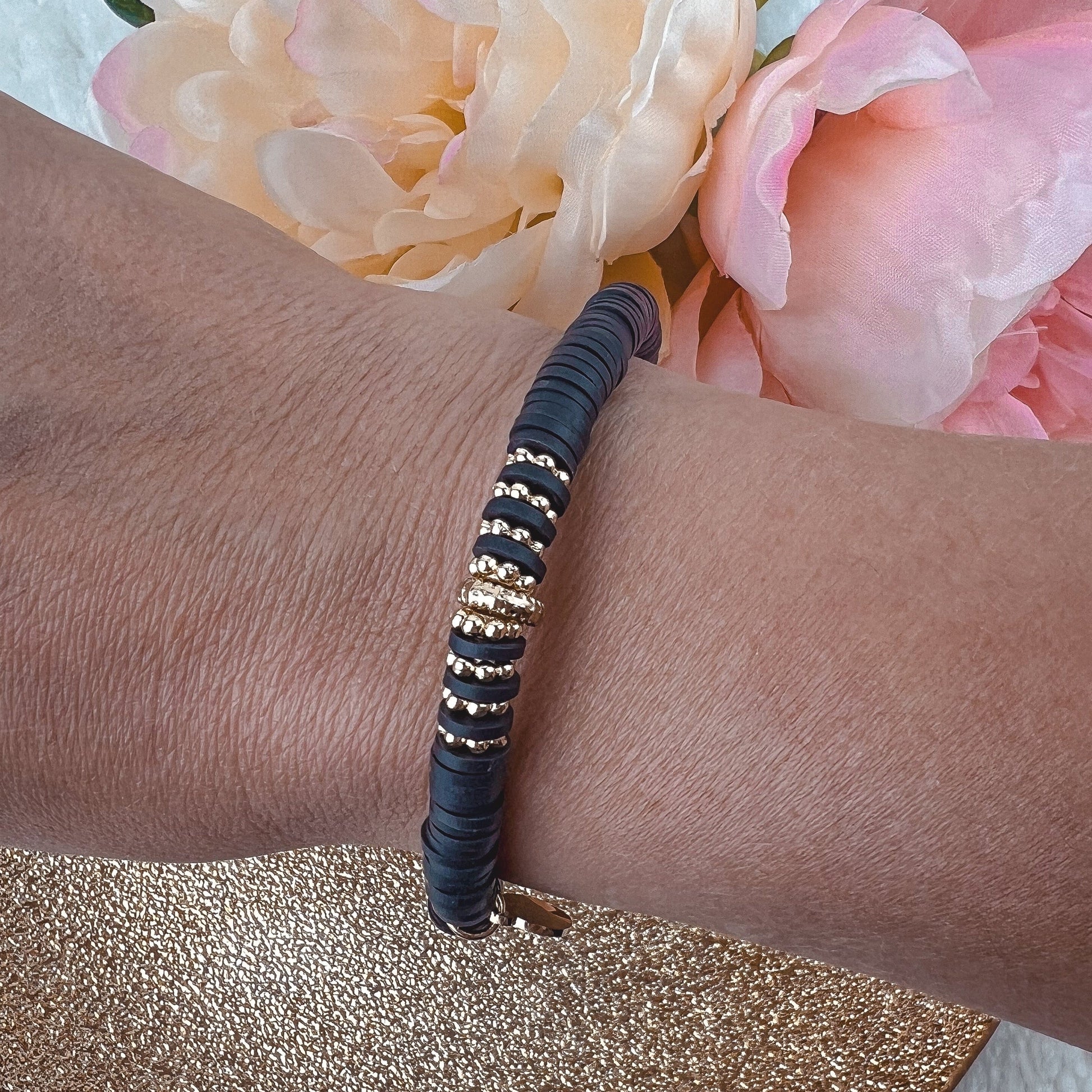 Bracelet ADELINE Noir Hokee Minéraux