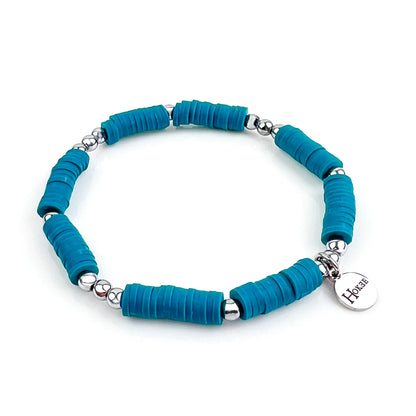 Bracelet Heishi AURA – Canard Rhodium Hokee Minéraux