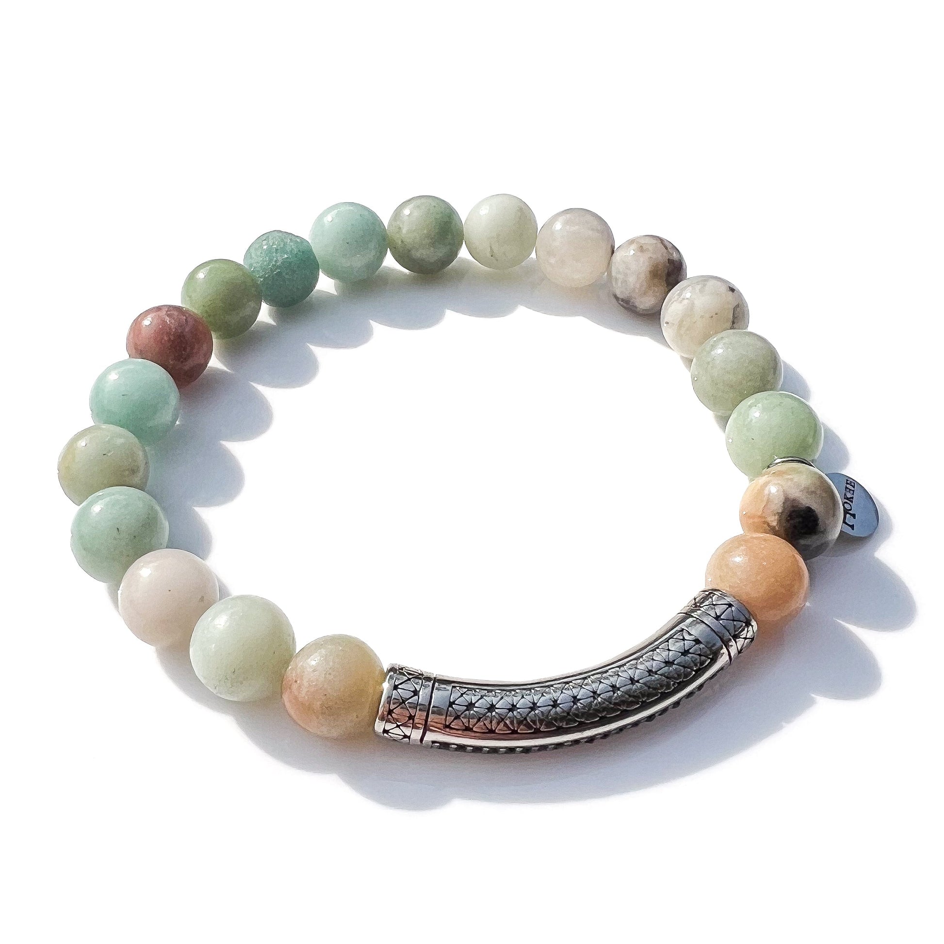 Bracelet NAGA Amazonite Silver Hokee Minéraux