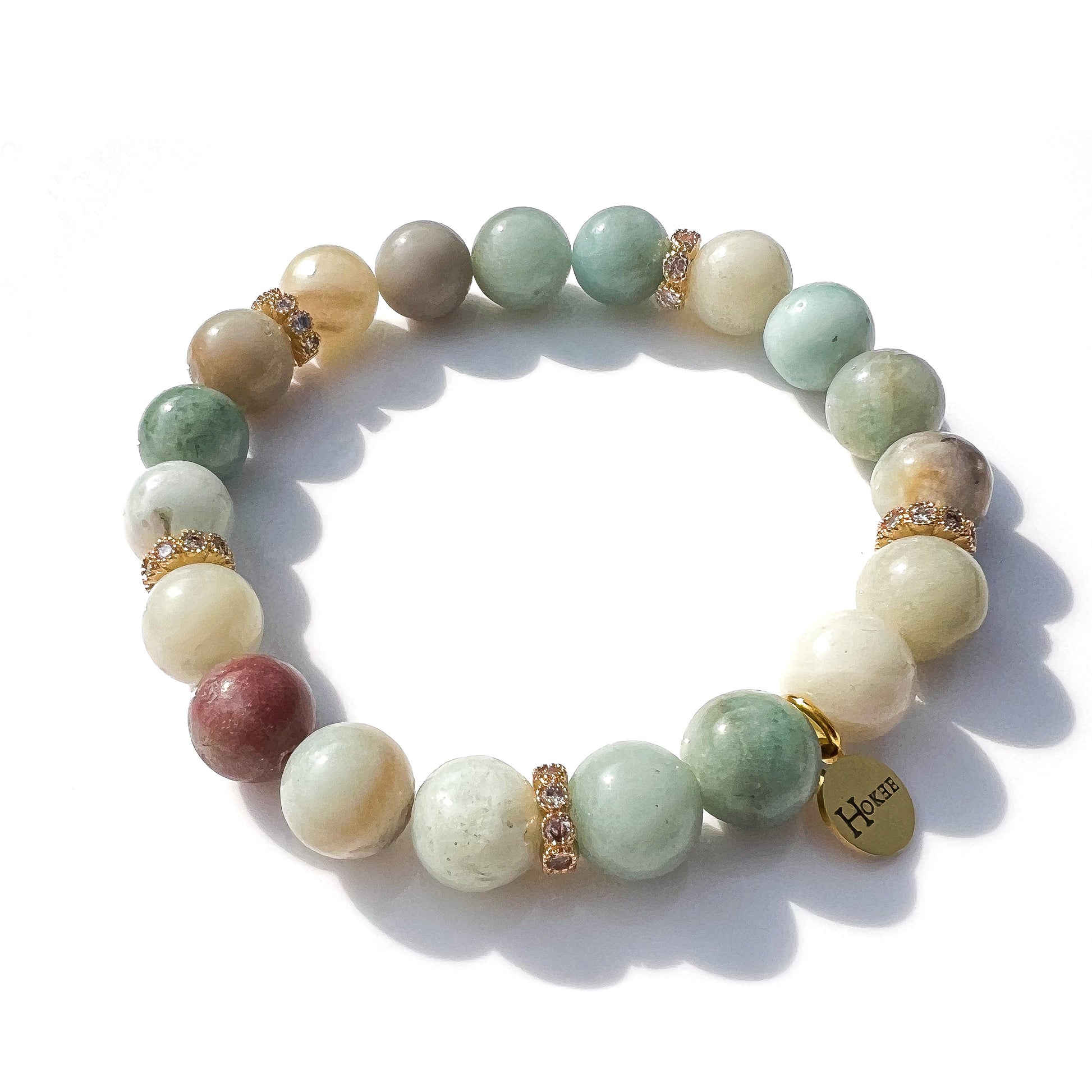Bracelet ROMY Amazonite Gold Hokee Minéraux