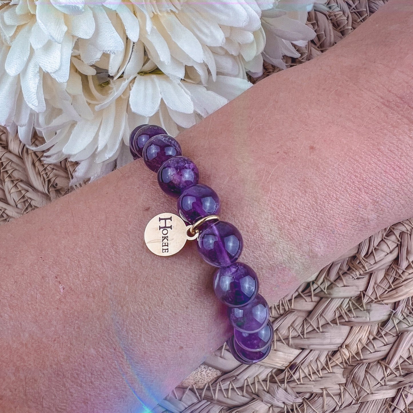 Bracelet BASIC Améthyste Silver Hokee Minéraux