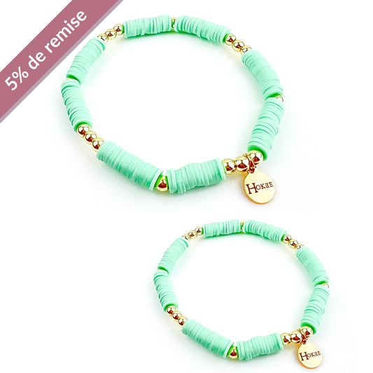 Set AURA Menthe Gold PARENT/ENFANT