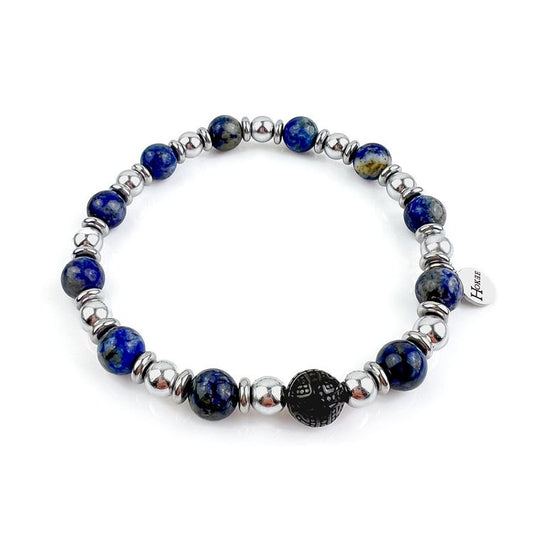 Bracelet LOKI Lapis lazuli Silver