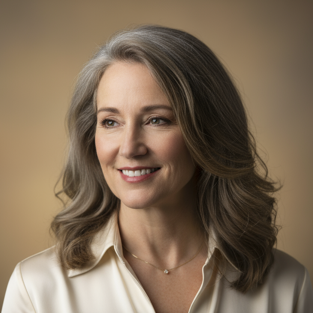 portrait d une femme agée la cinquantaine