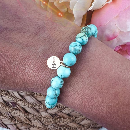 Bracelet BASIC Turquoise Silver Hokee Minéraux