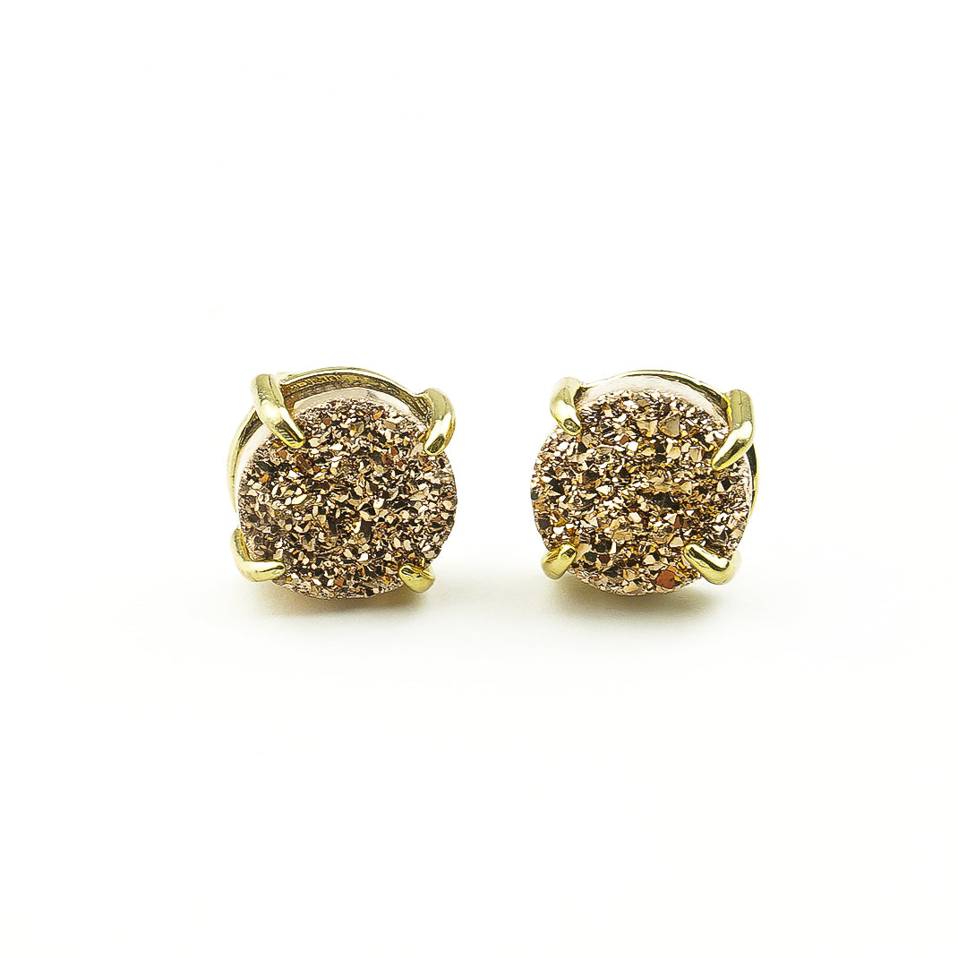 Boucles d'oreilles ALICE champagne Hokee Minéraux