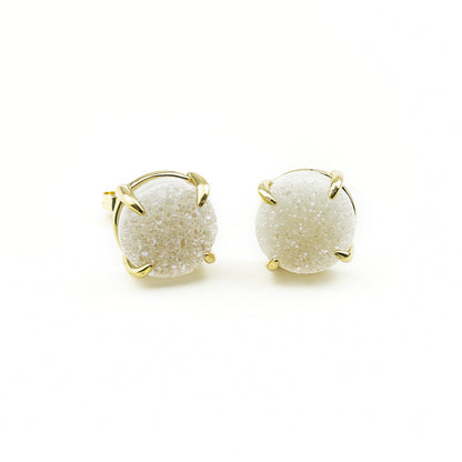 Boucles d'oreilles ALICE blanc Hokee Minéraux