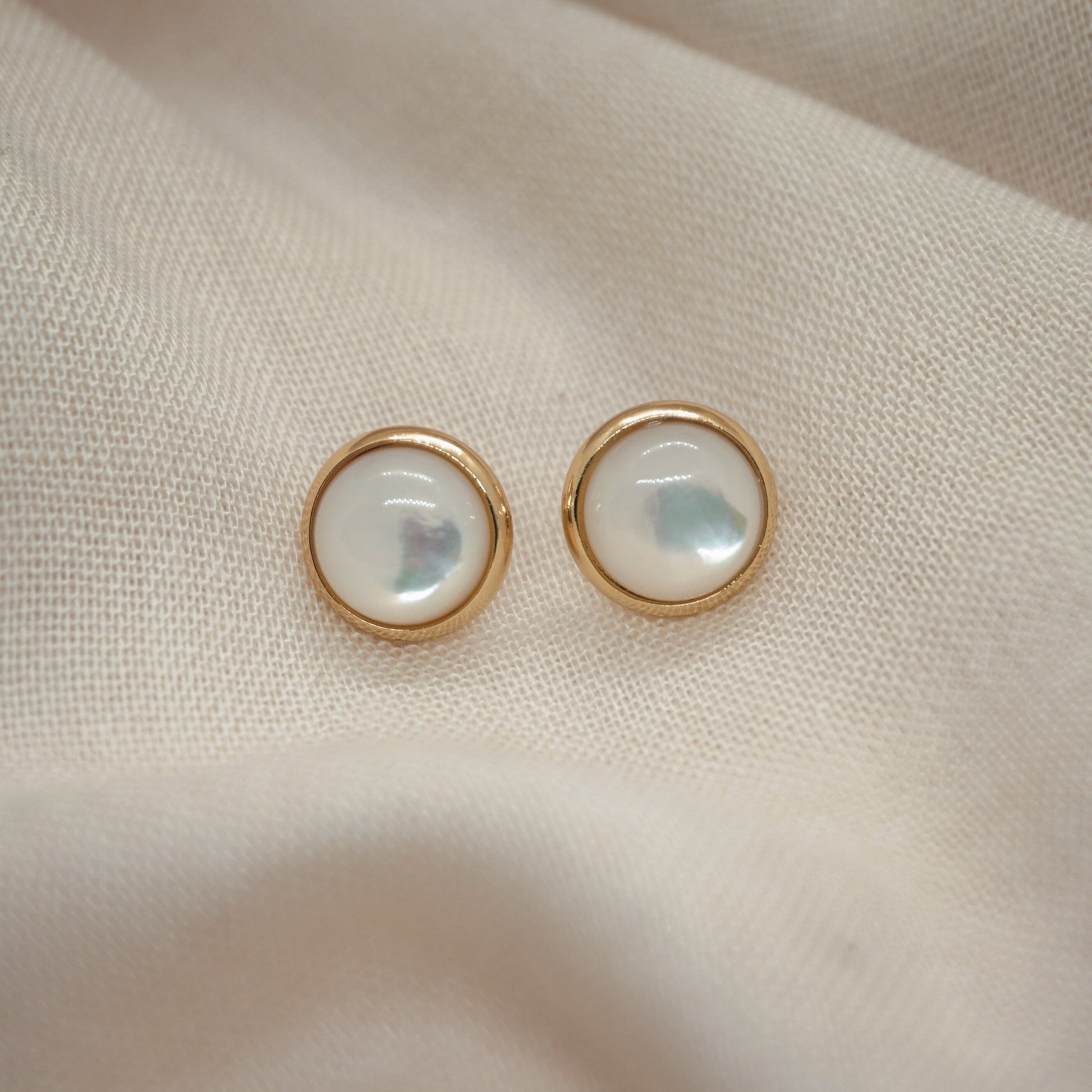 Boucles d'oreilles LOLA Nacre Hokee Minéraux