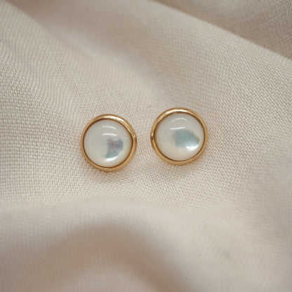 Boucles d'oreilles LOLA Nacre Hokee Minéraux